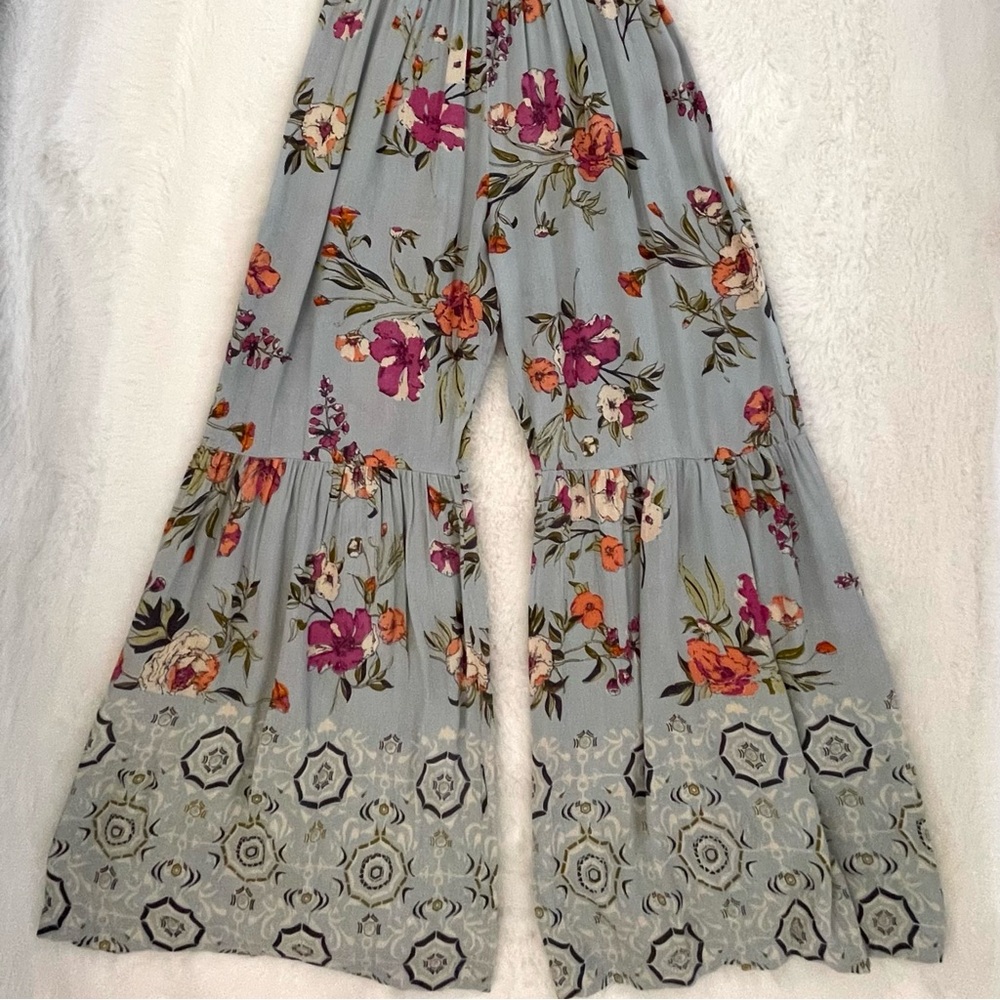 Floral Jumpsuit in Blue and Pink - Picture 10 of 14